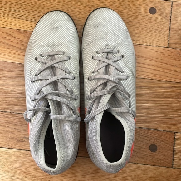 Adidas Nemeziz 19.3 TF Jr Turf Soccer Shoe Grey EF8303 Youth 5 - Picture 5 of 7